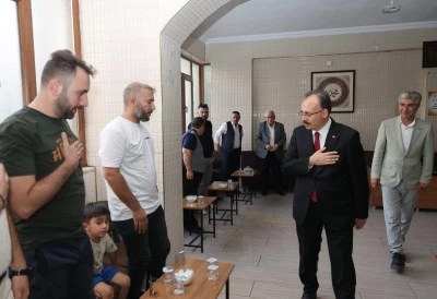 Vali Kızılkaya&rsquo;dan Kutlu ailesine taziye ziyareti