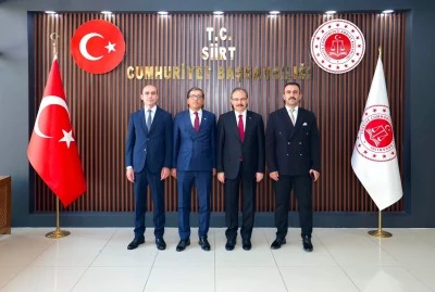 Vali Kızılkaya&rsquo;dan yeni adli yılın ilk g&uuml;n&uuml;nde yargı mensuplarına ziyaret