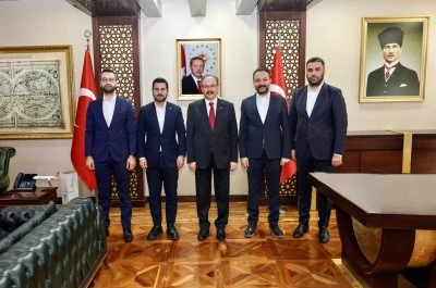 Vali Kızılkaya, T&Uuml;GVA heyetini kabul etti