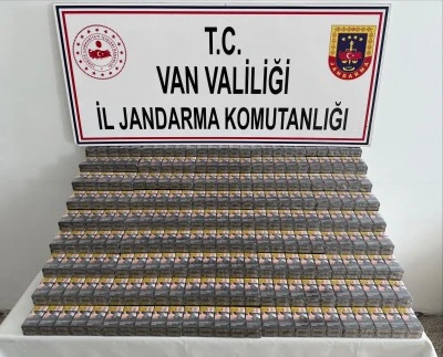 Van'da 7 bin 937 paket kaçak sigara ele geçirildi