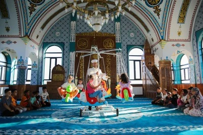 Van'da çocuklar camilerde düzenlenen etkinlikle eğlenceli vakit geçirdi