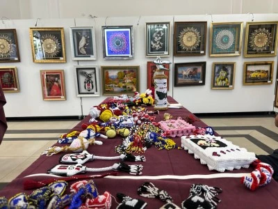 Van'da hükümlü ve tutukluların yaptığı çalışmalar sergilendi