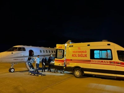 Van'da kalp rahatsızlığı olan çocuk, ambulans uçakla Ankara'ya nakledildi