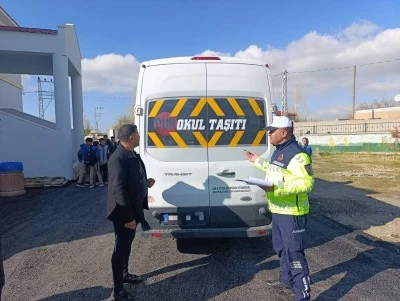 Van'da okul servisleri denetlendi