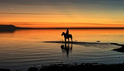 Van Gölü'nde gün batımı