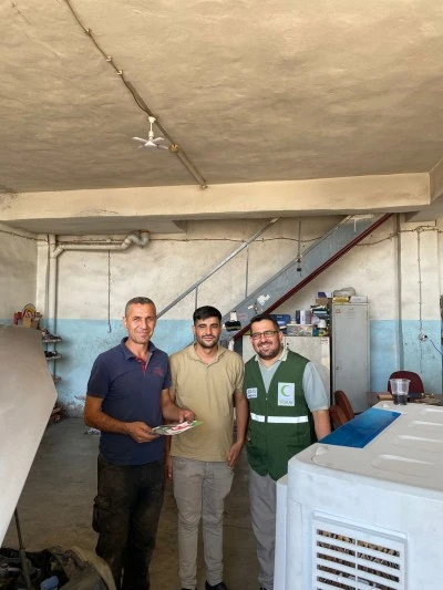 Yeşilay Şırnak Şube Başkanı Mahsum Çağın'dan sanayi esnafına ziyaret