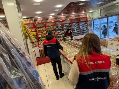 Yılbaşı &Ouml;ncesi Siirt&rsquo;te G&uuml;venilir Gıda Denetimleri Artırıldı