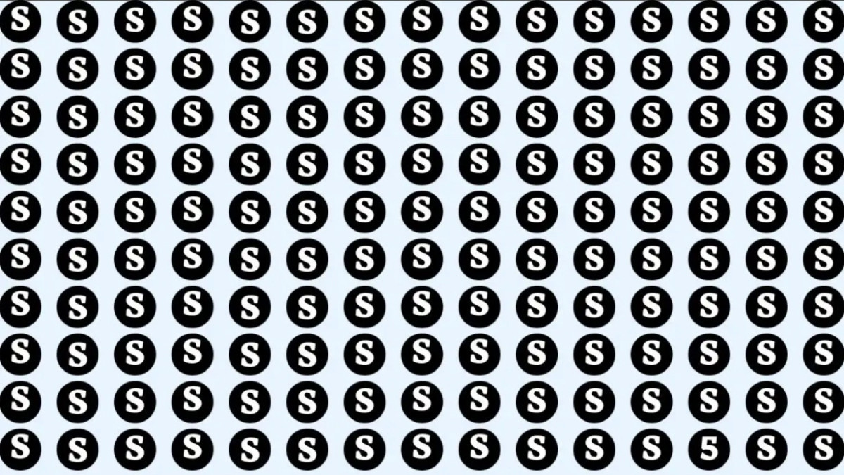 Zeka Testi: S Harfleri Arasında Gizlenen 5 Sayısını Bulabilir misiniz?