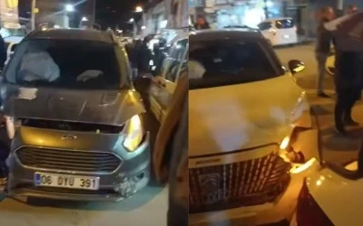 Kurtalan'da 3 ara&ccedil; birbirine girdi: Cadde trafiğe kapandı!