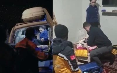 Siirt&rsquo;te Karda Mahsur Kalanlar Kurtarıldı