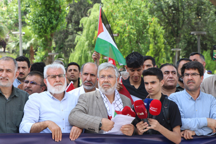 Şanlıurfa'da İsrail'in Gazze'deki katliamlarına tepki